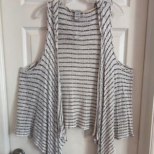 American Rag Monochrome Striped Cardigan 3X